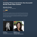 “Creativity Thrives in Constraint” at Inbound . Events, Advertising, Digital Marketing, Instagram Marketing, Facebook Marketing, and YouTube Marketing project by Canvas+Co - 02.22.2022