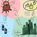 Emotions map - self care illustration. Traditional illustration, and Digital Illustration project by Medha Nagesh - 02.21.2022