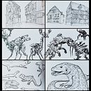 Mon projet du cours : Esquisse quotidienne pour une inspiration créative. Un proyecto de Ilustración tradicional, Bocetado, Creatividad, Dibujo y Sketchbook de Annabelle Morvan - 24.02.2022