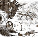 DUNGEONS & CTHULHU. Traditional illustration, Concept Art, and Game Design project by Álvaro M. Torres - 02.25.2022