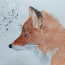 Mon projet du cours : Portraits expressifs d'animaux à l'aquarelle. Projekt z dziedziny Trad, c, jna ilustracja, Malowanie akwarelą, R, sunek realist, czn, Ilustracja naturalist i czna użytkownika Angélique Książek - 26.02.2022