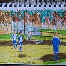 My project in Illustrated Life Journal: A Daily Mindful Practice course. Een project van  Beeldende kunst,  Schetsen,  Creativiteit,  Tekening y Sketchbook van Rea Adams - 09.03.2022