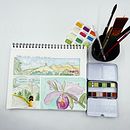 Mi Proyecto del curso: Cuaderno de viaje en acuarela Ein Projekt aus dem Bereich Traditionelle Illustration, Aquarellmalerei, Architektonische Illustration, Sketchbook und Urban Art von Esmeralda - 25.02.2022