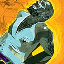 Mój projekt z kursu: Portret wektorowy z ręcznymi teksturami / Sunny man. Ilustração vetorial e Ilustração digital projeto de Monika Chomka - 27.02.2022