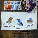 My project in Artistic Watercolor Techniques for Illustrating Birds course . % Godnics Bakos Zsanett tarafından hazırlanan Geleneksel illüstras, on, Sulubo, a Resim, Gerçekçi Çizim, Doğalcı İllüstras, Ve on projesi - 02.28.2022
