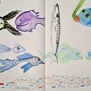Mi Proyecto del curso: Técnicas de ilustración para desbloquear tu creatividad. Een project van  Ontwerp, Traditionele illustratie,  Beeldende kunst, Schilderij,  Creativiteit, Creativiteit met kinderen y Sketchbook van Claudie Cousin - 01.03.2022