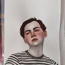 Meu projeto do curso: Retrato em aquarela a partir de uma fotografia 2 Ein Projekt aus dem Bereich Traditionelle Illustration, Aquarellmalerei und Porträtzeichnung von Larissa Medeiros de Souza - 23.02.2022
