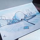 Cecut. Design, Traditional illustration, Sketching, Architectural Illustration, and Sketchbook project by godzillavengador - 02.28.2022