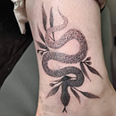 My project in Blackwork Tattoo Techniques with Fine Lines course. Tattoo Design project by Zosia Cielen - 02.28.2022