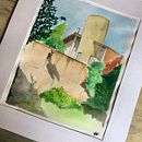 My project in Architectural Sketching with Watercolor and Ink course . Membuat sketsa, Menggambar, Lukisan Cat Air, Ilustrasi Arsitektur, Buku sketsa & Ilustrasi Tinta proyek oleh Jade Grigoletti - 03.03.2022