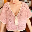 Meu projeto do curso:  Top-down: roupas de crochê sem costura. Een project van  Modeontwerp, Textiel, DIY, Haken y Textielontwerp van Susana Matias - 01.03.2022