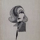 Mon projet du cours : Introduction à la broderie en blackwork. Projekt z dziedziny  Haft, Wzornictwo tekst i liów użytkownika emmycappetti - 04.03.2022