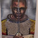 Chaineed warrior. Un progetto di Artigianato, Arte concettuale, Disegno di ritratti, Pittura acrilica e DIY di rzvncld - 04.03.2022