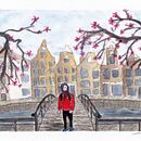 My project in Watercolor Illustration with Japanese Influence course. Traditional illustration, Drawing, and Watercolor Painting project by hester_dijkstra - 03.05.2022