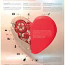 Mi Proyecto del curso: Infografía de los 10 mecanismos del amor. Een project van  Ontwerp, Traditionele illustratie, Craft, Beeldhouwwerk,  Scenografie, Papercraft, Productfotografie, DIY y Fotografie van Pablo Leonar - 06.03.2022