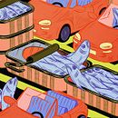 Illustrations presse VERS BETON Ein Projekt aus dem Bereich Traditionelle Illustration, Kunstleitung, Zeichnung, Digitale Illustration, Artistische Zeichnung, Digitale Zeichnung, Illustration mit Tinte und Editorial Illustration von Alice Saey - 07.03.2022