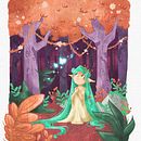 Magic forest. Traditional illustration project by ladyastrogah - 01.11.2022