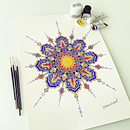 Mi Proyecto del curso: Introducción al arte islámico: crea patrones biomórficos . Un proyecto de Pintura, Pattern Design, Dibujo, Pintura a la acuarela e Ilustración con tinta de Kenia Díaz Vincent - 09.03.2022