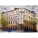 My project for course: Architectural Illustration with Watercolor. Ilustração tradicional, Esboçado, Desenho, Pintura em aquarela, Ilustração arquitetônica, e Sketchbook projeto de Galia Hristova - 09.03.2022
