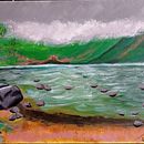Lago de Sanabria. Un proyecto de Bellas Artes, Pintura y Pintura acrílica de Elena García - 09.03.2022