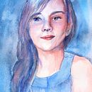 Mon projet du cours : Portrait artistique à l’aquarelle. Fine Arts, Painting, Watercolor Painting, and Portrait Drawing project by Anthem Nrv - 03.08.2022