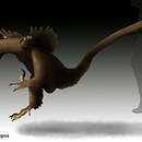 Deinonychus antirrhopus. Un progetto di Illustrazione tradizionale, Illustrazione digitale, Disegno digitale e Pittura digitale di Carlos - 09.03.2022