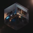 Estudio isométrico en Blender. 3D, Interior Architecture, and 3D Design project by Alex Moreán - 05.12.2020