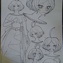 My project for course: The Art of Manga: Drawing Unique Characters Ein Projekt aus dem Bereich Design von Figuren, Bleistiftzeichnung, Zeichnung, Illustration mit Tinte und Manga von Anh Moreen C. Cusi - 10.03.2022