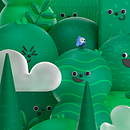 Tiny Climate theme song. Design, Traditional illustration, Motion Graphics, Animation, 3D Animation, Character Animation, 3D, and 3D Modeling project by Andres Rossi | Wildthings Studio - 03.11.2022