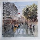 Mi Proyecto del curso: Paisajes urbanos en acuarela . % vicmirmir tarafından hazırlanan Güzel sanatlar, Sulubo, a Resim, Mimari İllüstras, Ve on projesi - 03.11.2022