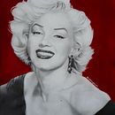 Marilyn Monroe . Traditional illustration project by Valentina Ugas - 01.16.2021