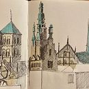 Mein Kursprojekt: Tagebuch illustrieren: Fülle dein Skizzenbuch mit Erlebnissen. Un projet de Illustration traditionnelle, Esquisse , Dessin, Carnet de croquis et Illustration à l'encre de annette_20 - 12.03.2022