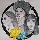 My project for course: Portrait Sketchbooking: Explore the Human Face . Membuat sketsa, Menggambar, Menggambar Potret, Menggambar Artistik, Dan Buku sketsa proyek oleh Tash - 03.13.2022