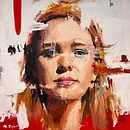 Mein Kursprojekt: Experimentelles Porträt: Mische Öl-, Acryl- und Sprayfarben. Un proyecto de Bellas Artes, Pintura, Pintura acrílica y Pintura al óleo de michael - 13.03.2022