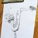 Mon projet du cours : Illustration surréaliste au feutre fin. Un projet de Illustration traditionnelle, Dessin au cra, on, Dessin, Dessin réaliste, Dessin artistique et Illustration à l'encre de Aurélie - 13.03.2022