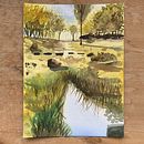 My project for course: Natural Landscapes in Watercolor. Un proyecto de Bellas Artes, Pintura y Pintura a la acuarela de Anne Scheltes - 14.03.2022