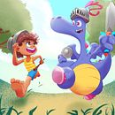 Meu projeto do curso: Criação de personagens para histórias infantis com Procreate. Un proyecto de Ilustración tradicional, Diseño de personajes, Ilustración digital, Ilustración infantil y Dibujo digital de Rafael Maciel - 14.03.2022