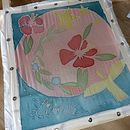 Mon projet du cours : Initiation à la peinture sur soie : créez des pièces uniques. Un progetto di Artigianato, Pittura, Interior Design, DIY e Tintura tessile di Cassandre Maunoury Lenoir - 14.03.2022