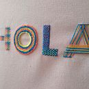 Mi Proyecto del curso: Letras bordadas: el hilo como herramienta gráfica. Un progetto di Ricamo e Textile Design di gerez_gabriela - 14.03.2022
