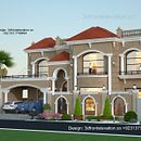 Beautiful Spanish Bungalow Design in Top city 1 and Capital Smart City Islamabad. Un projet de Photographie, Architecture, Création de costumes, 3D , et Architecture d'intérieur de Faisal Hassan Architect for Design - 10.03.2019