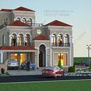 Beautiful Spanish Bungalow Design in Top city 1 and Capital Smart City Islamabad. Un projet de Architecture, 3D, Architecture d'intérieur , et Création de costumes de Faisal Hassan Architect for Design - 08.04.2021