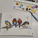 Mon projet du cours : Techniques artistiques d'aquarelle pour illustrer les oiseaux. Traditional illustration, Watercolor Painting, Realistic Drawing, and Naturalistic Illustration project by Laetitia Vogel - 03.16.2022