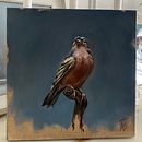 My project for course: Classical Oil Painting for Naturalist Bird Portraiture. Een project van  Beeldende kunst, Schilderij,  Olieverfschilderij y Naturalistische illustratie van Lola BR - 16.03.2022