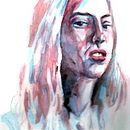 Mon projet du cours : Portrait artistique à l’aquarelle. Fine Arts, Painting, Watercolor Painting, and Portrait Drawing project by Adriano Celentano - 03.16.2022