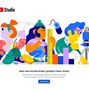Youtube Studio. Un proyecto de Diseño, Ilustración tradicional, Br, ing e Identidad, UX / UI, Diseño editorial y Diseño de la información de Hedof - 17.03.2022