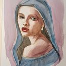 Il mio progetto del corso:  Ritratti ad acquerello: cattura la personalità del tuo soggetto. Een project van  Beeldende kunst, Schilderij, Aquarelschilderen y  Portrettekening van silvia_art - 18.03.2022