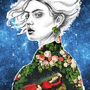 Mi Proyecto del curso: Retrato con lápiz, técnicas de color y Photoshop. Een project van Traditionele illustratie,  Beeldende kunst, Tekening met potlood,  Tekening, Digitale illustratie y  Portrettekening van Romina Rentera - 19.03.2022