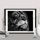 Lion king. Un progetto di Illustrazione con inchiostro, Illustrazione naturalistica, Incisione e Illustrazione tradizionale di Myriam Bergeron - 19.03.2022