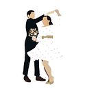 Stickers de Mariage . % Charlotte Emery-Virot tarafından hazırlanan Geleneksel illüstras, Ve on projesi - 03.21.2022