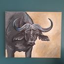 Cape Buffalo. Projekt z dziedziny  Sztuki piękne, Trad, c i jna ilustracja użytkownika sweldforester - 22.03.2022
